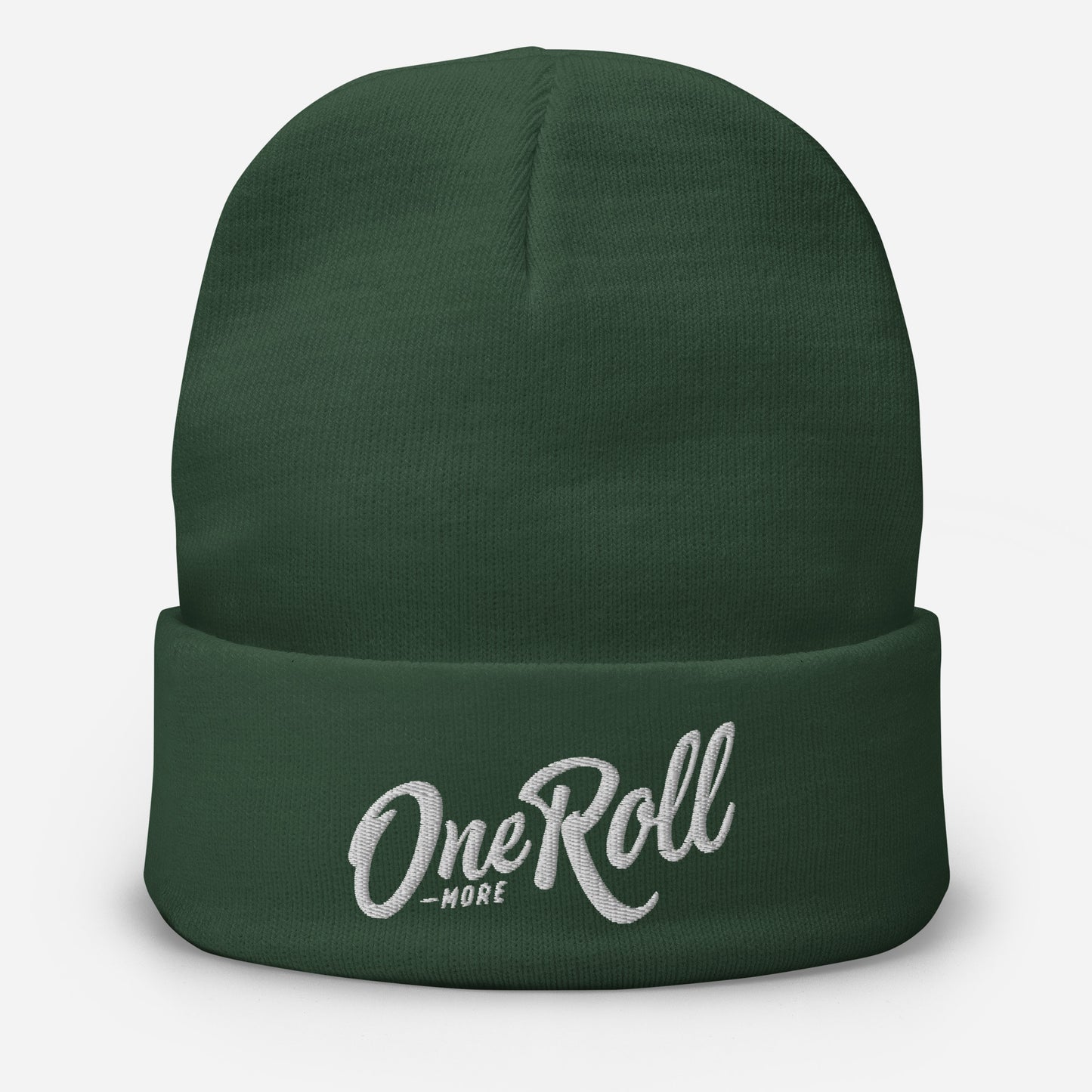 Embroidered One More Roll Beanie