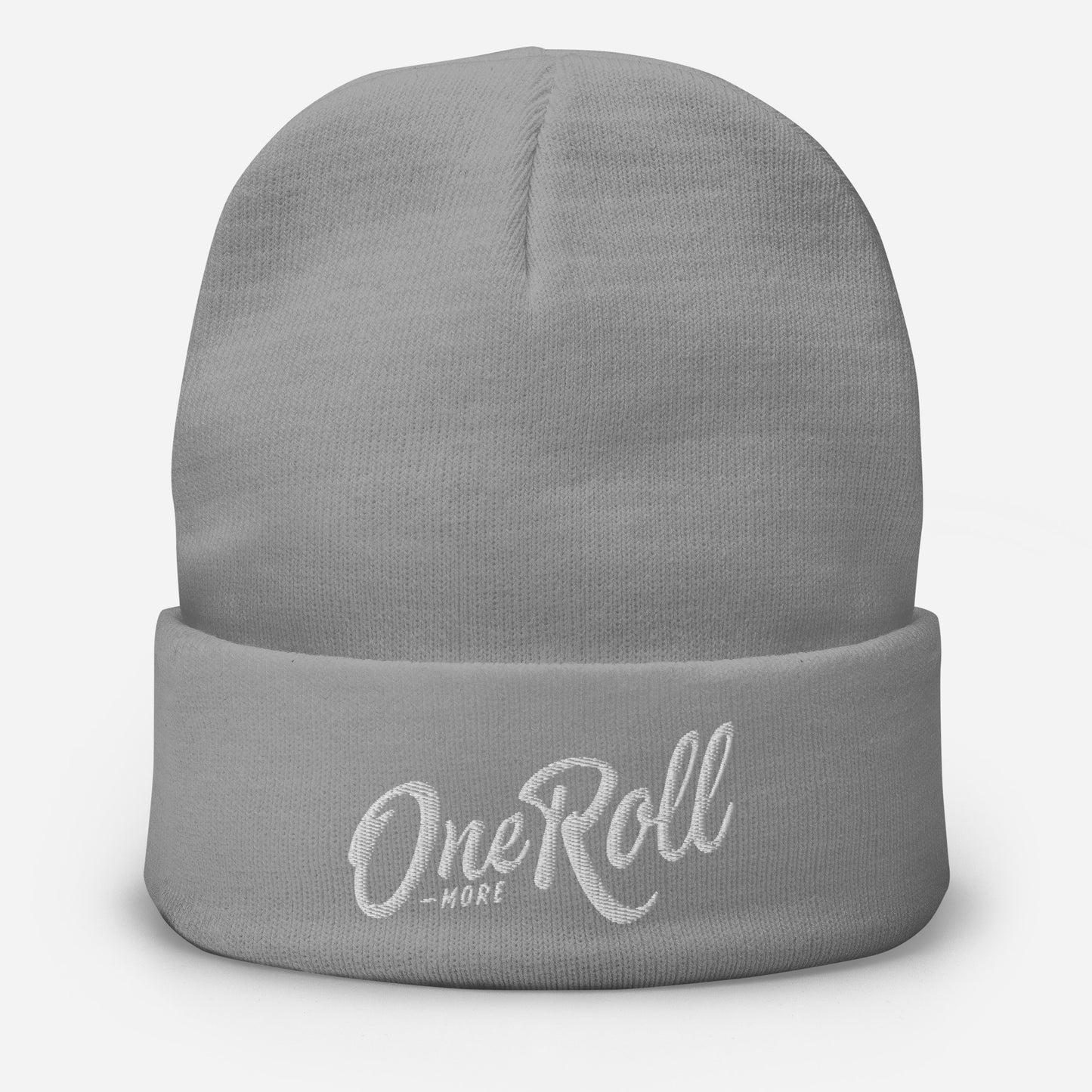 Embroidered One More Roll Beanie